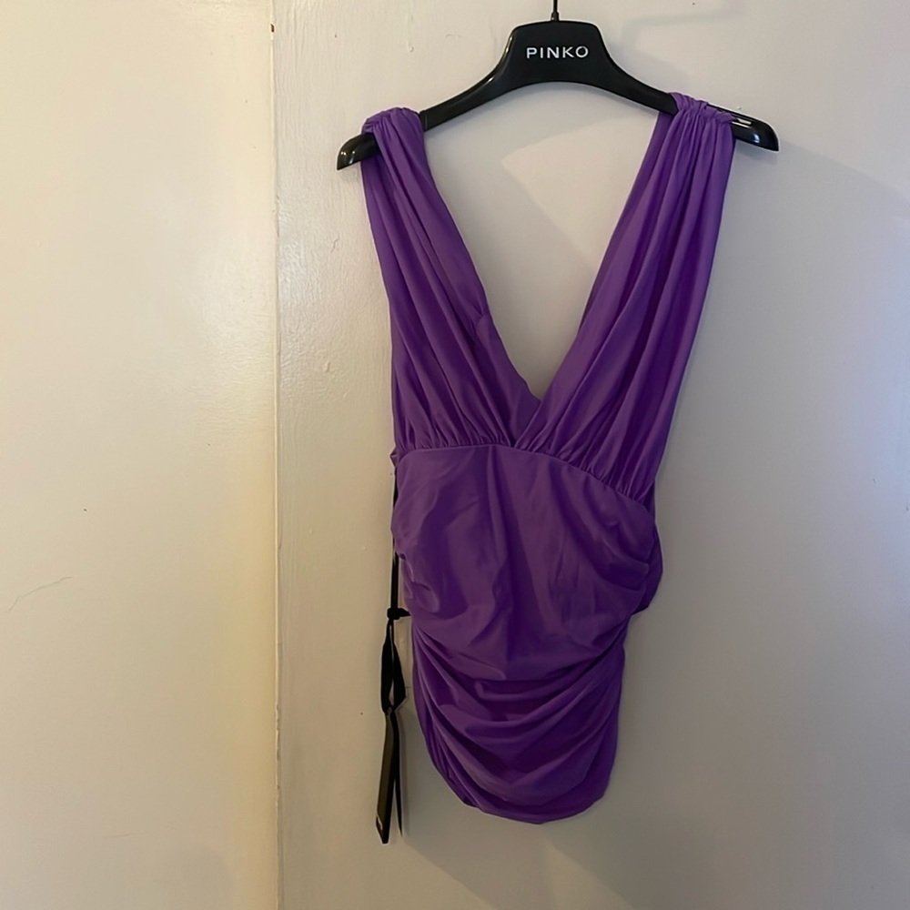 Pinko lalabel top